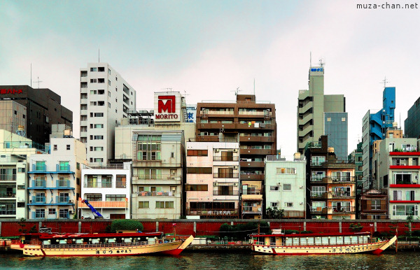 Asakusa, view from the Sumida River, Tokyo