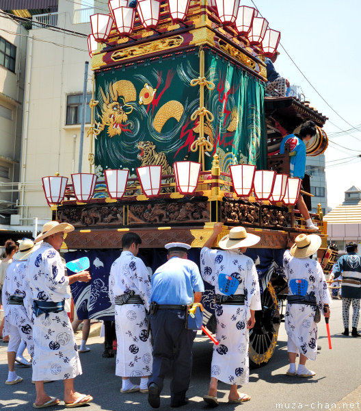 Floats Parade at Uchiwa Matsuri, Kumagaya, Saitama