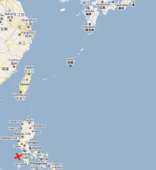 Lubang island map