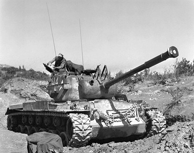 M46 Patton tank in the Korean War