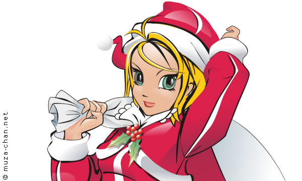 Muza-chan Holiday version - Santa Girl