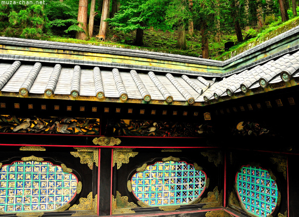 Corridor of Honden Mausoleum Rinno-ji Taiyuin