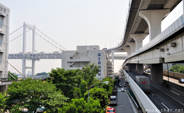 Rainbow Bridge, View from Shibaura-futō Station