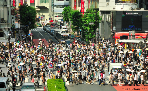 Shibuya Scramble Crossing Crowd