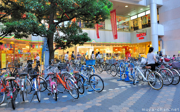 Bicycles in Japan, Asakusa, Tokyo