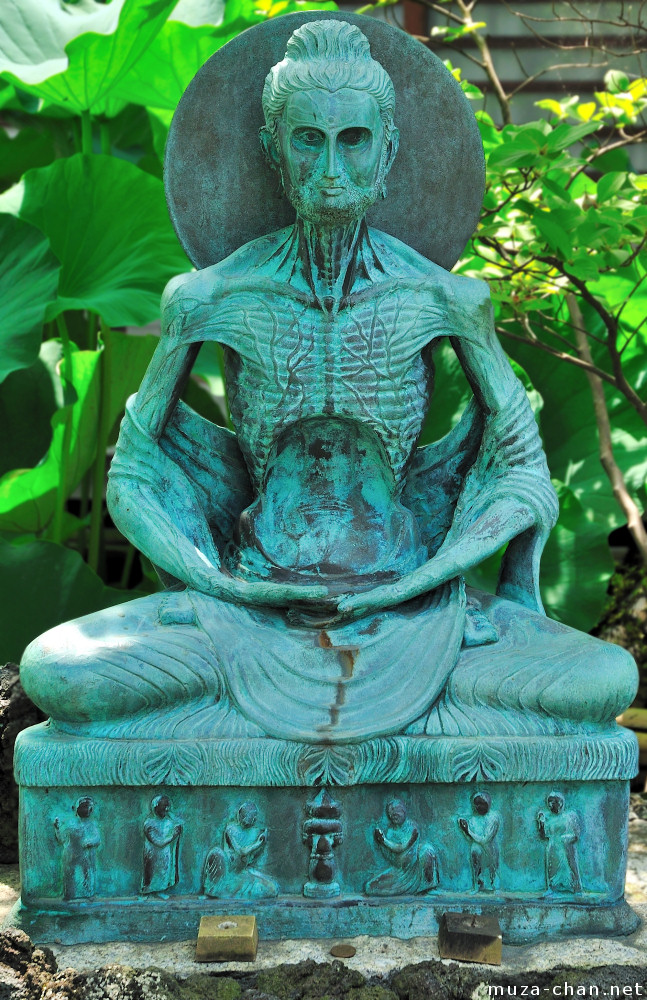 fasting buddha statue