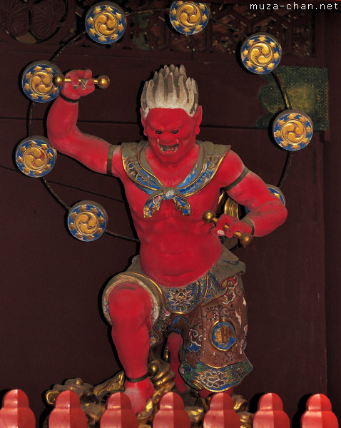 Raijin (The Thunder God), Nitenmon Gate, Taiyuin Mausoleum, Nikko