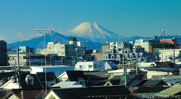 Mount Fuji, View from from Chuo line, Hachioji, Tokyo