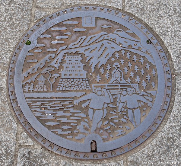 Odawara Castle Manhole Cover, Odawara