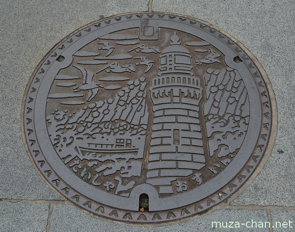 Hinomisaki lighthouse Manhole cover, Izumo, Shimane