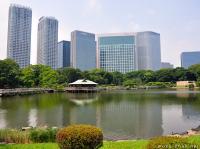 Hama-rikyu, Japanese garden with seawater