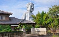 Unusual statue, Hotei Daibutsu from Konan City