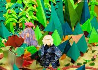 Japanese traditions, Umbrella ghost, Origami version