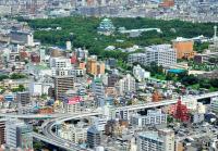 Nagoya Castle, birds-eye view and a travel tip
