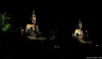 Old and new photos - Buddha statues at Senso-ji Temple