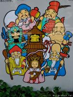 Cute Seven Lucky Gods poster