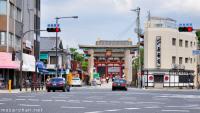 Shinto torii, Buddhist temple