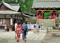 Traditional Japan, Yukata couple in Nikko