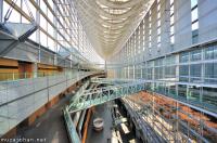 Masterpieces of Japanese architecture, Tokyo International Forum, interior wide-angle view