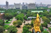 View from the top of the Osaka Castle
