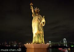 The Statue of Liberty in Odaiba, Tokyo