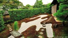 Zen garden patterns, the Dry Stream