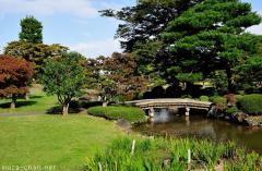 Soribashi Japanese garden bridge