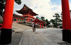 Old Japanese stories, the legend of Fushimi Inari, Kyoto