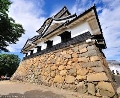Hikone Castle sloping wall