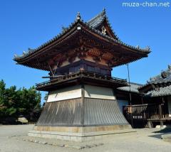 Hakamagoshi bell tower at Horyu-ji, Nara