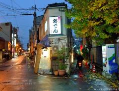 Japanese Narrow Buildings Photo 23, Restaurant in Fukushima, Osaka