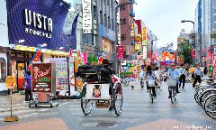 Rickshaws and Bicycles in Japan