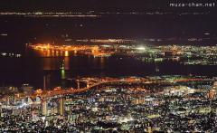 Panoramic night view from Mount Rokko, Kobe