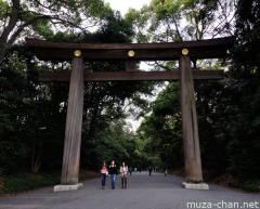 Meiji Jingu first tori gate