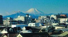 Great views from train, Mount Fuji from the Chuo Line