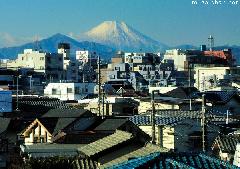 Perfect view of Mount Fuji from Chuo line