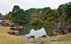 Kyoto Nijo Ninomaru Garden, view from the main pathway