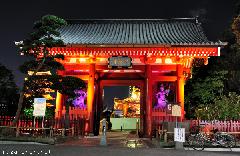 Senso-ji Nitenmon Gate Night View