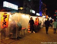 Winter yatai food stalls in Fukuoka