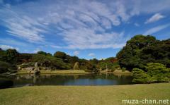 Rikugi-en garden wide angle view