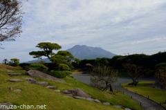 Sakurajima view from Sengan-en