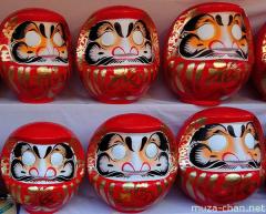Good luck charms for the New Year, Daruma dolls