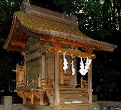 Small Wooden Shrine in Suginami
