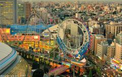 Tokyo Dome City aerial view