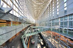 Masterpieces of Japanese architecture, Tokyo International Forum, interior wide-angle view