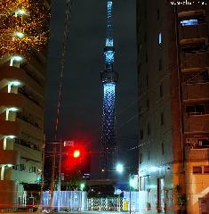 Tokyo Sky Tree Night Lighting on New Year's Eve