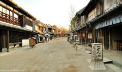 A Japanese street from 150 years ago