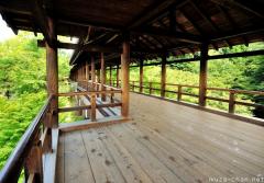 Tsutenkyo, wooden covered bridge in Kyoto