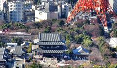 Zojo-ji Temple, Aerial View