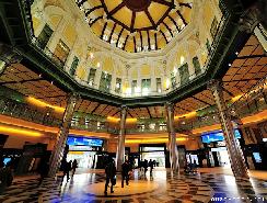 Tokyo Station's glamorous dome, interior view